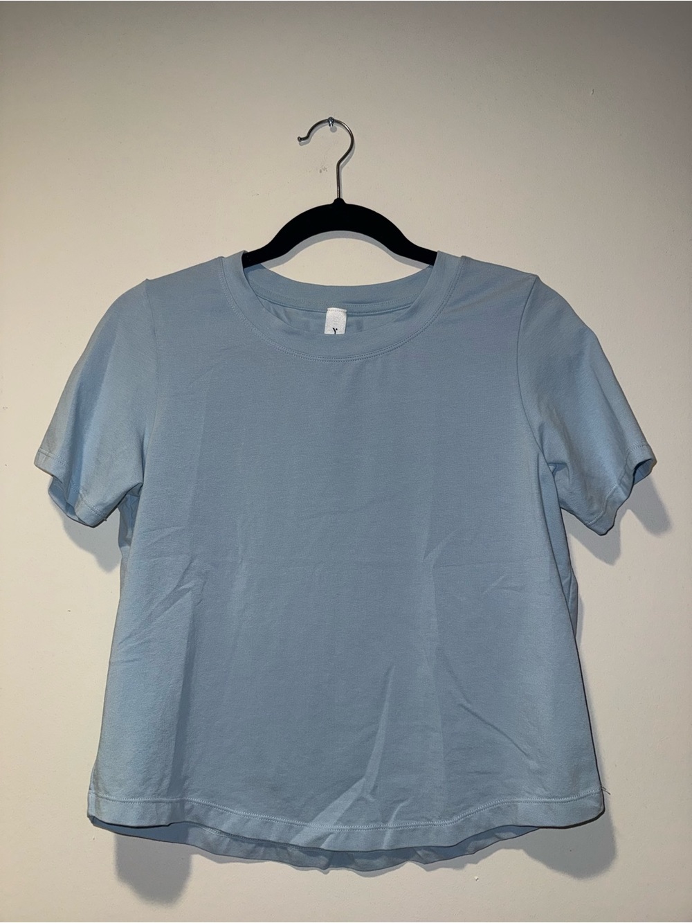 Yogalicious Short Sleeve Crewneck Top - Light Blue